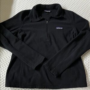 Patagonia Black Fleece Three-Quarter zip Pullover Sweatshirt